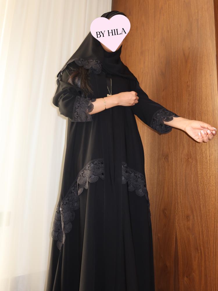 كريب أسود بكلفة تصنيع خاص ByHila لون أسود