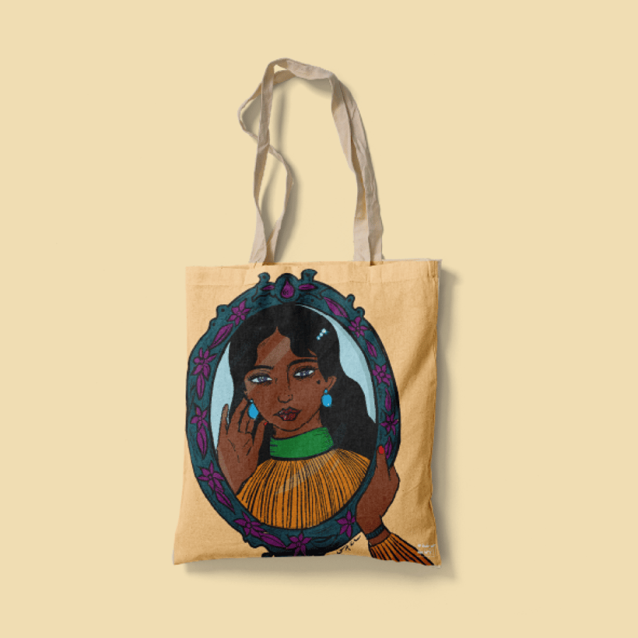 Tote Bag - Tote Bag | Beautiful Woman Mirror