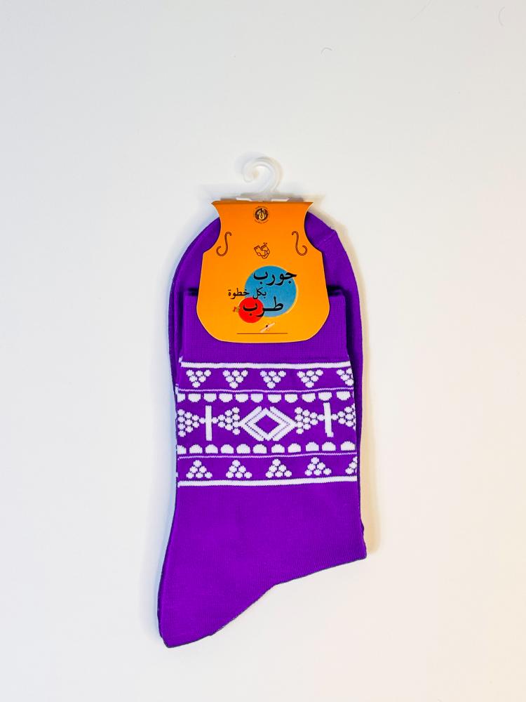 شراب ‏Socks | نقش خزامى