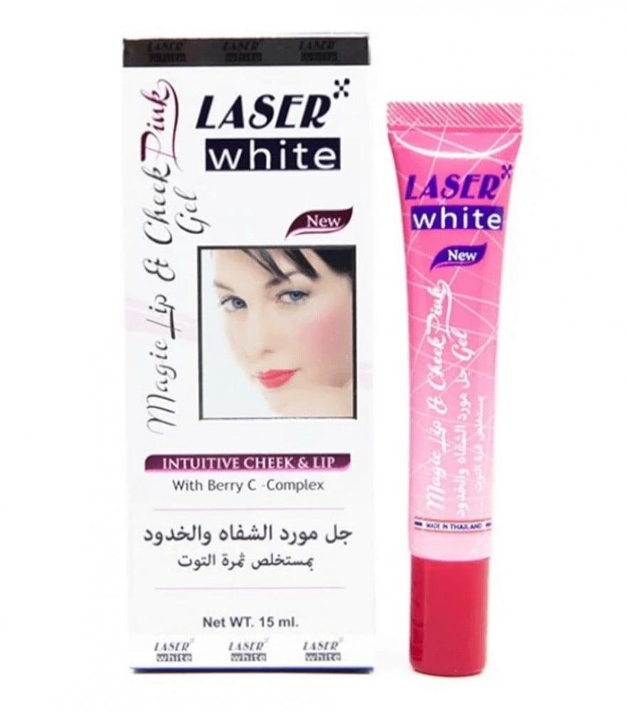 ليزر وايت جل مورد الشفاه والخدود مستخلص من ثمرة التوت - 15مل