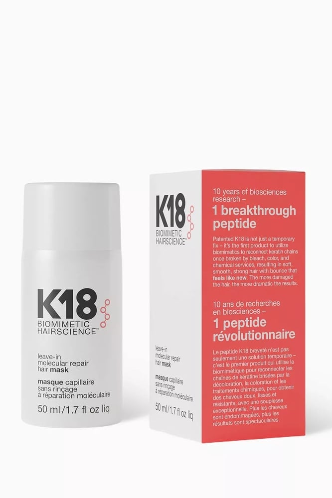 K18 ماسك إصلاح الشعر الجزيئي الذي يترك على الشعر - 50 مل (K18 Leave-in Molecular Repair Hair Mask)