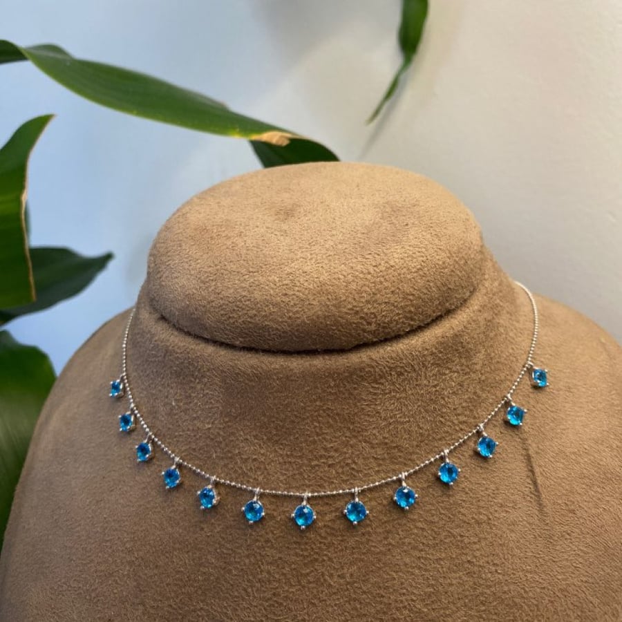 تشوكر Turquoise فضة استرلينية عيار 925