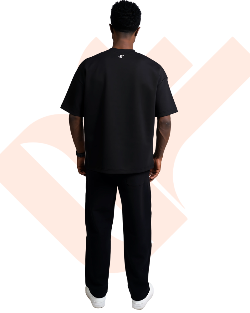 T-shirt OW side details beige
