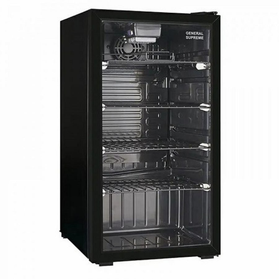ثلاجة عرض جنرال سوبريم 92 لتر اسود GS132