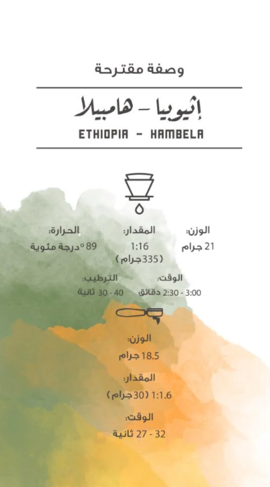 مصنع القهوة - هامبيلا اثيوبيا 250غم
