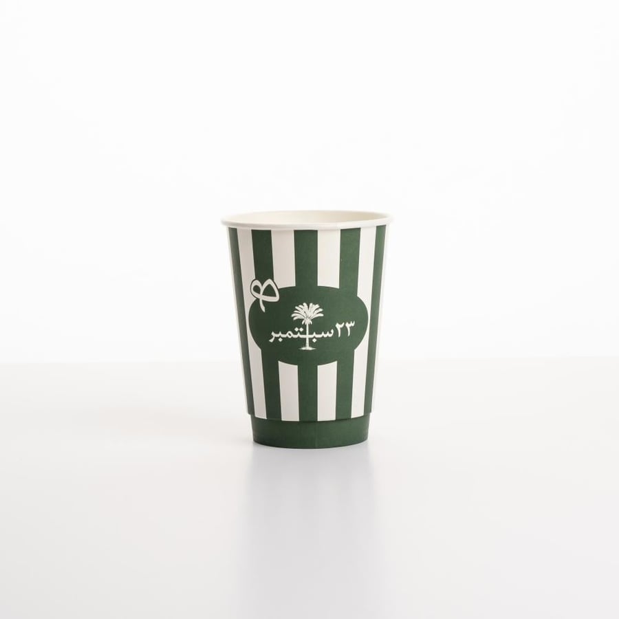 أكواب ورقية  بتصميم اليوم الوطني 96- 12Oz