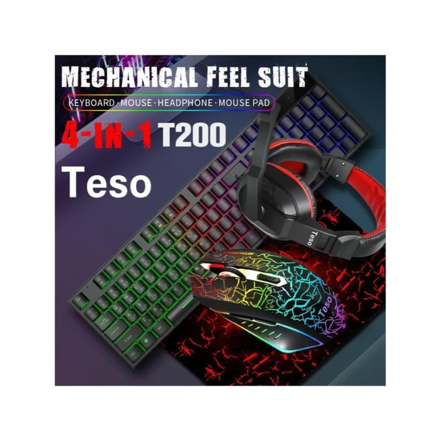 كيبورد Teso t200 4IN1