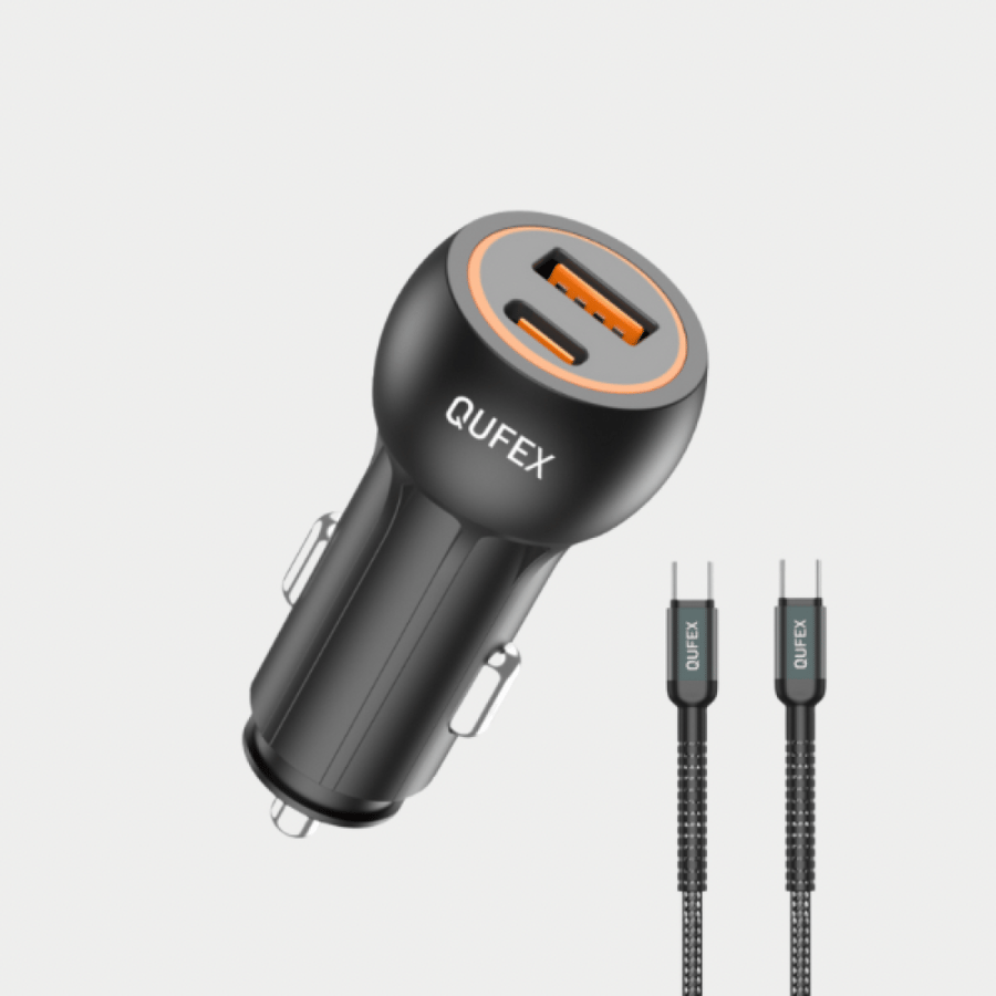 فيش سيارة PD + USB 48W + كيبل تايب سي