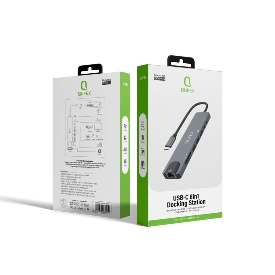 محول USB C الى HDMI 8 IN 1