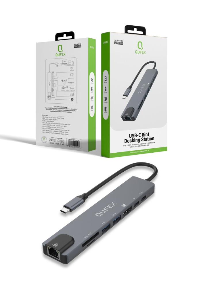 محول USB C الى HDMI 8 IN 1