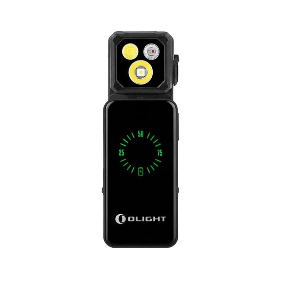 Olight Oclip 2 Ultra Premium – كشاف كليب أسود الترا مع قاعدة شحن