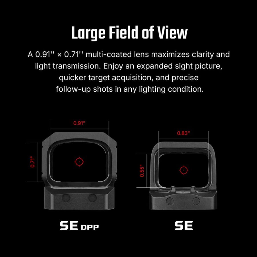 (Osight SE  Red Dot DPP Footprint Enclosed  (Sight with/2+32 MOA-ريد دوت اوسايت