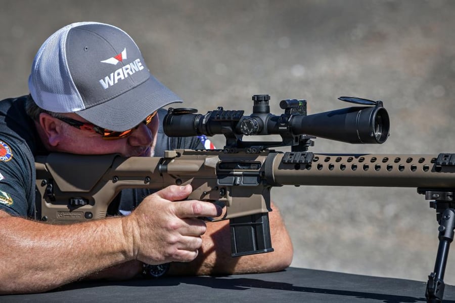 Warne Skyline Mount 30mm Msr 0Moa Cant [71818M] - قاعدة بكتيني