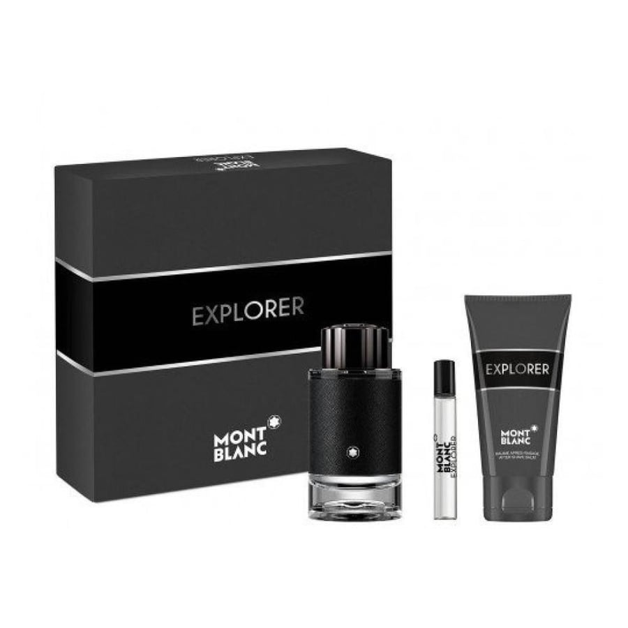 طقم مونت بلانك اكسبلورر او دو بارفيوم (عطر 100مل+شاورجل 100مل+افترشف 100مل