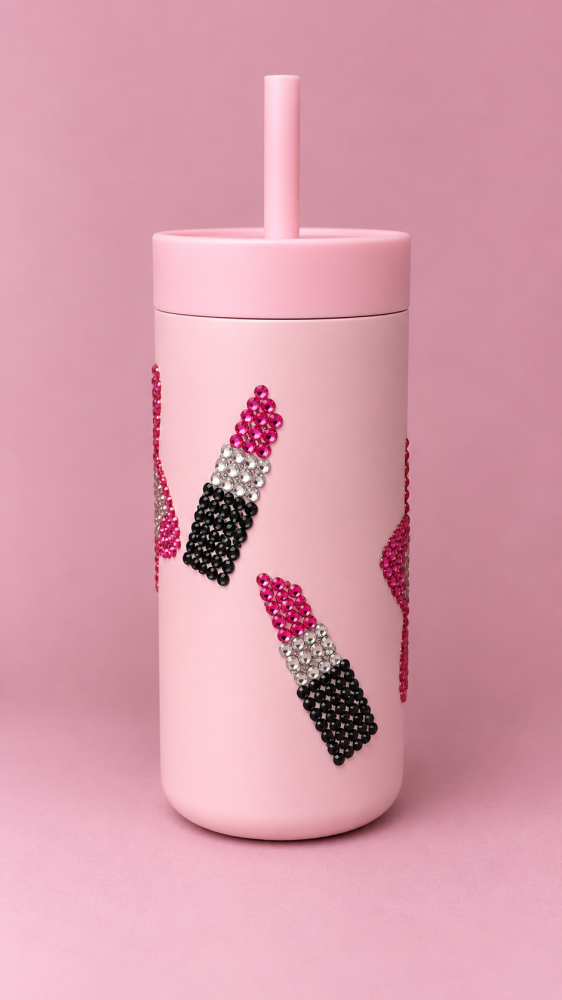 Sippii Puff with lilies & lipsticks