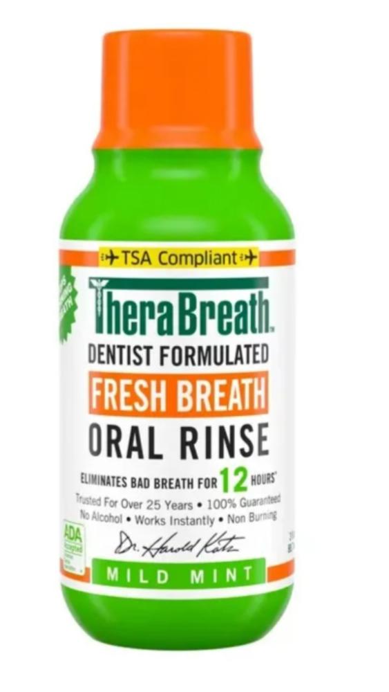Therabreath Refreshing Mouthwash with Light Mint Flavor 88 ml