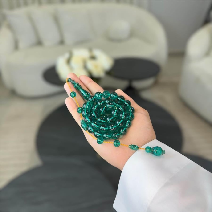 مسباح زعفران تمليكة - اكوامارين اخضر