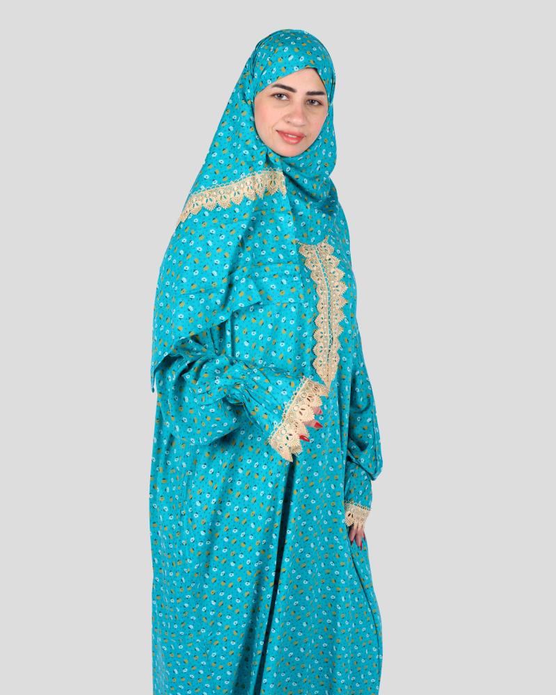 شرشف صلاة نسائي بتصميم دانتيل