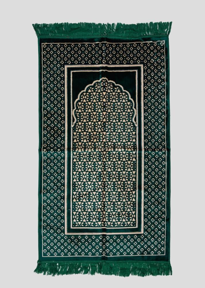 سجادة صلاة مخمل بنقشة المحراب