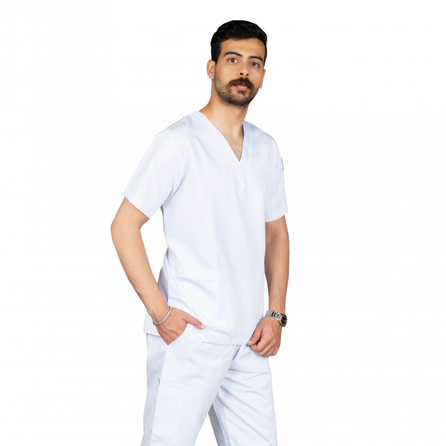 سكراب طبي للجنسين , أبيض