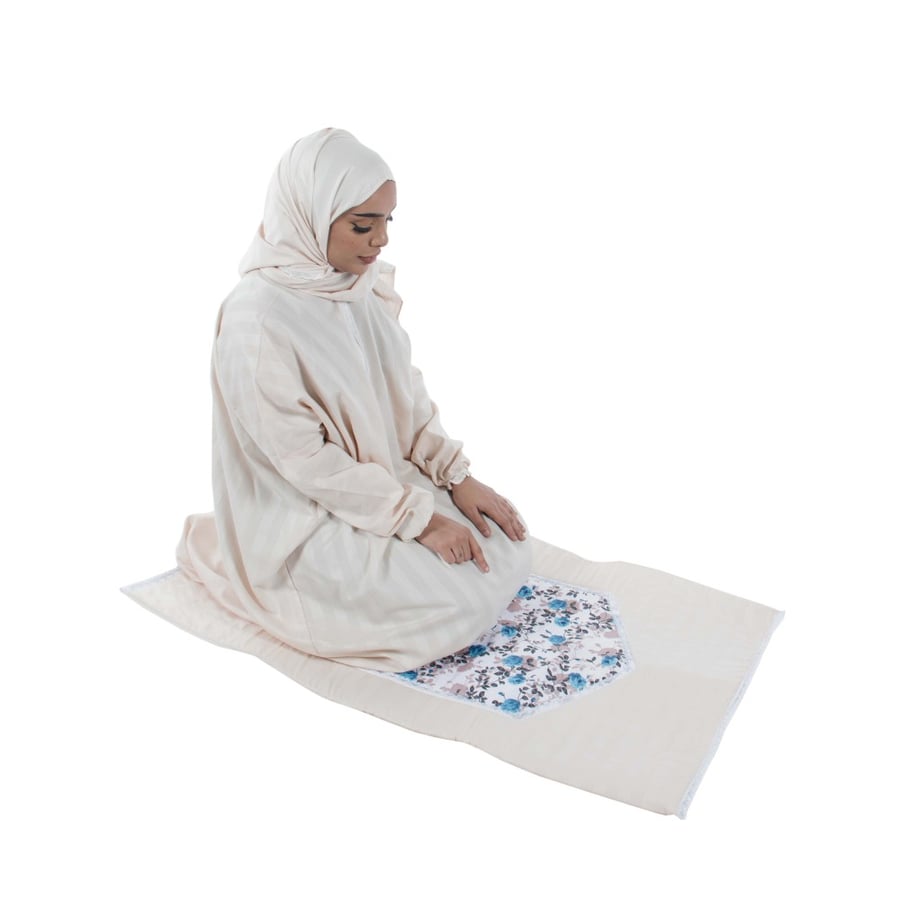 طقم صلاة نسائي وطني 3 قطع بيج Y