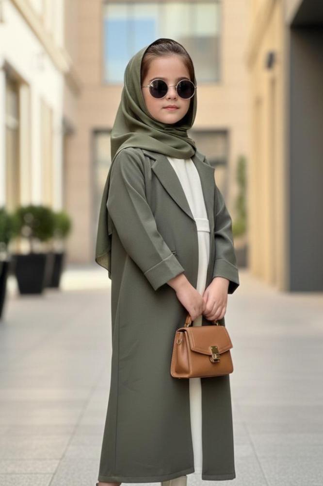 عباية بناتية بقصة البليزر الأنيقة