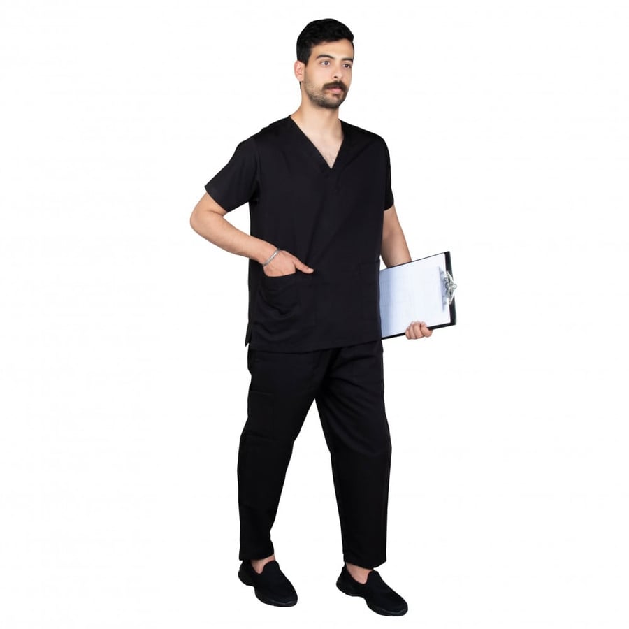 سكراب  اسود طبي  للجنسين