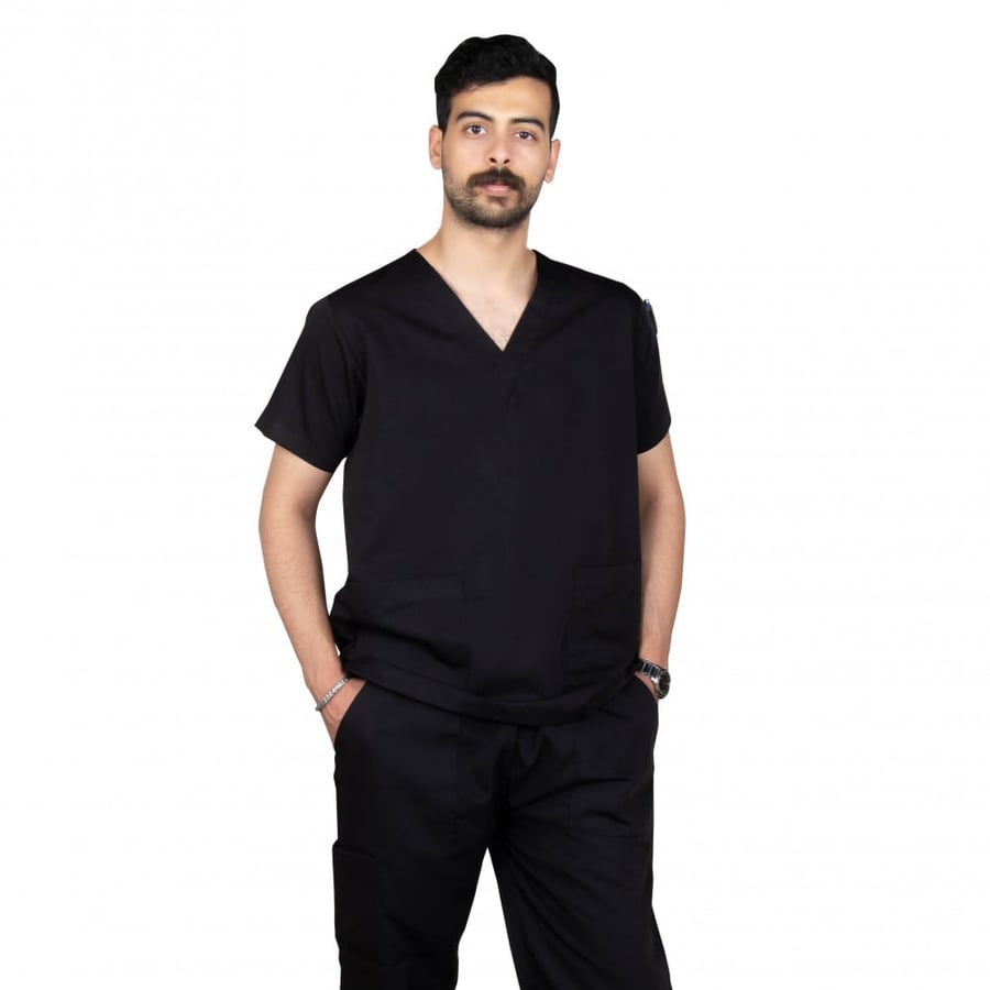 سكراب  اسود طبي  للجنسين