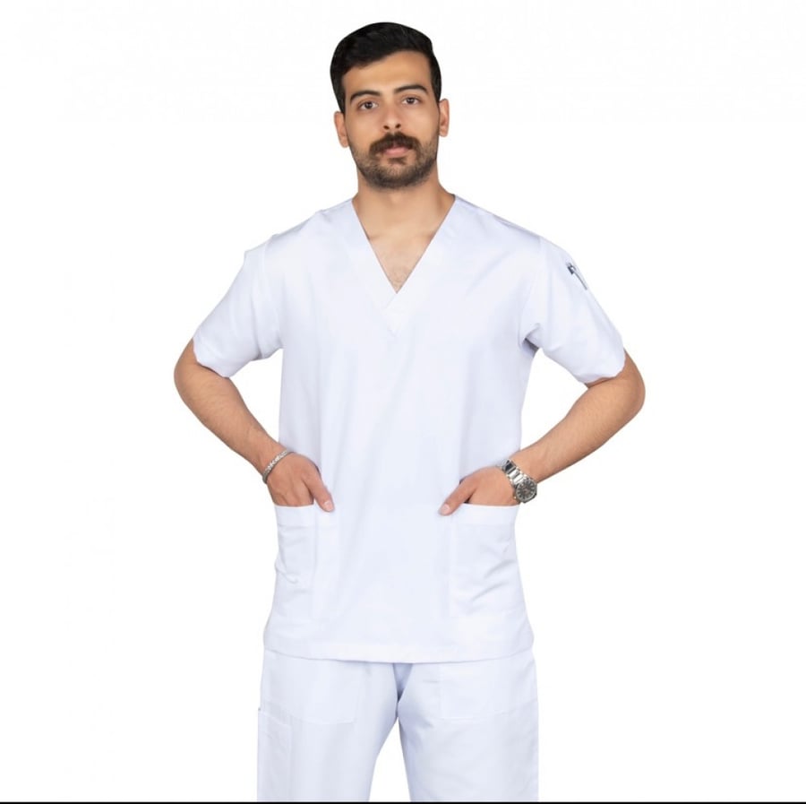 سكراب طبي للجنسين , أبيض