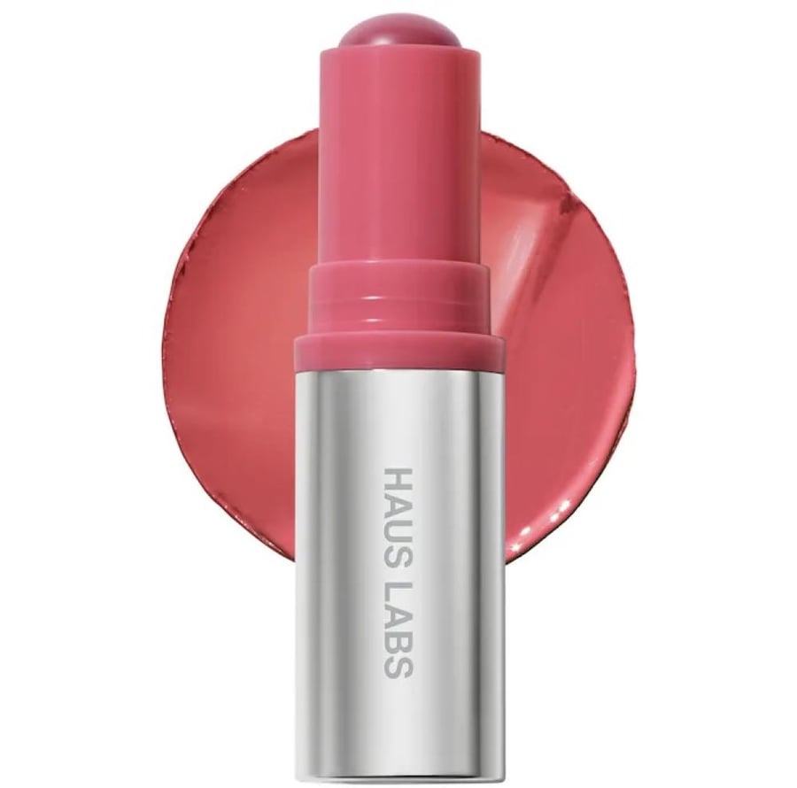 HAUS LABS Color Fuse Longwear Hydrating Glassy Lip + Cheek Blush Balm Stick