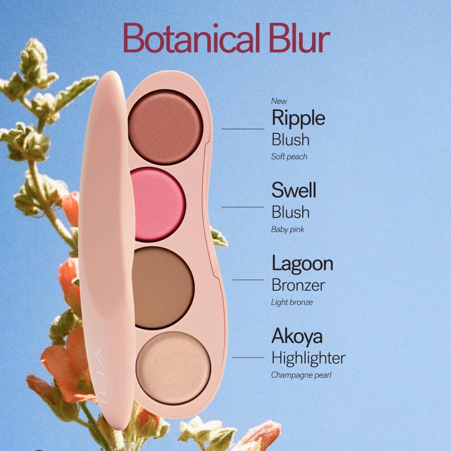 ILIA The Ethereal Baked Face Palette - Bronzer, Highlighter & Blush With 8-Hour Wear