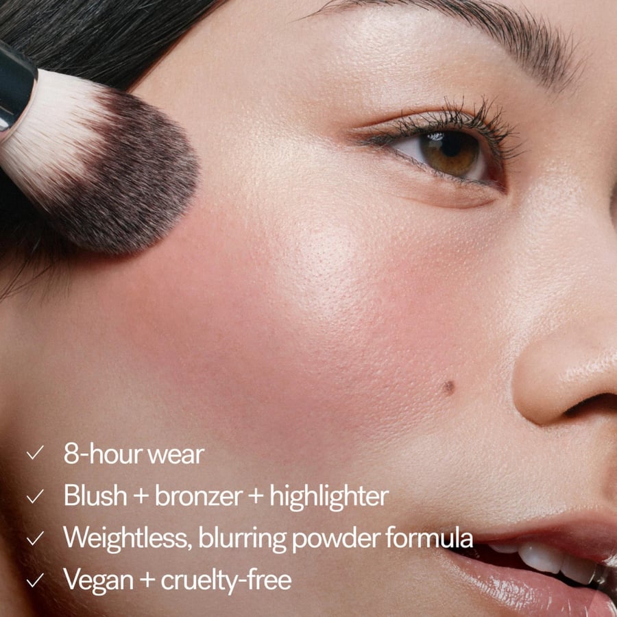 ILIA The Ethereal Baked Face Palette - Bronzer, Highlighter & Blush With 8-Hour Wear