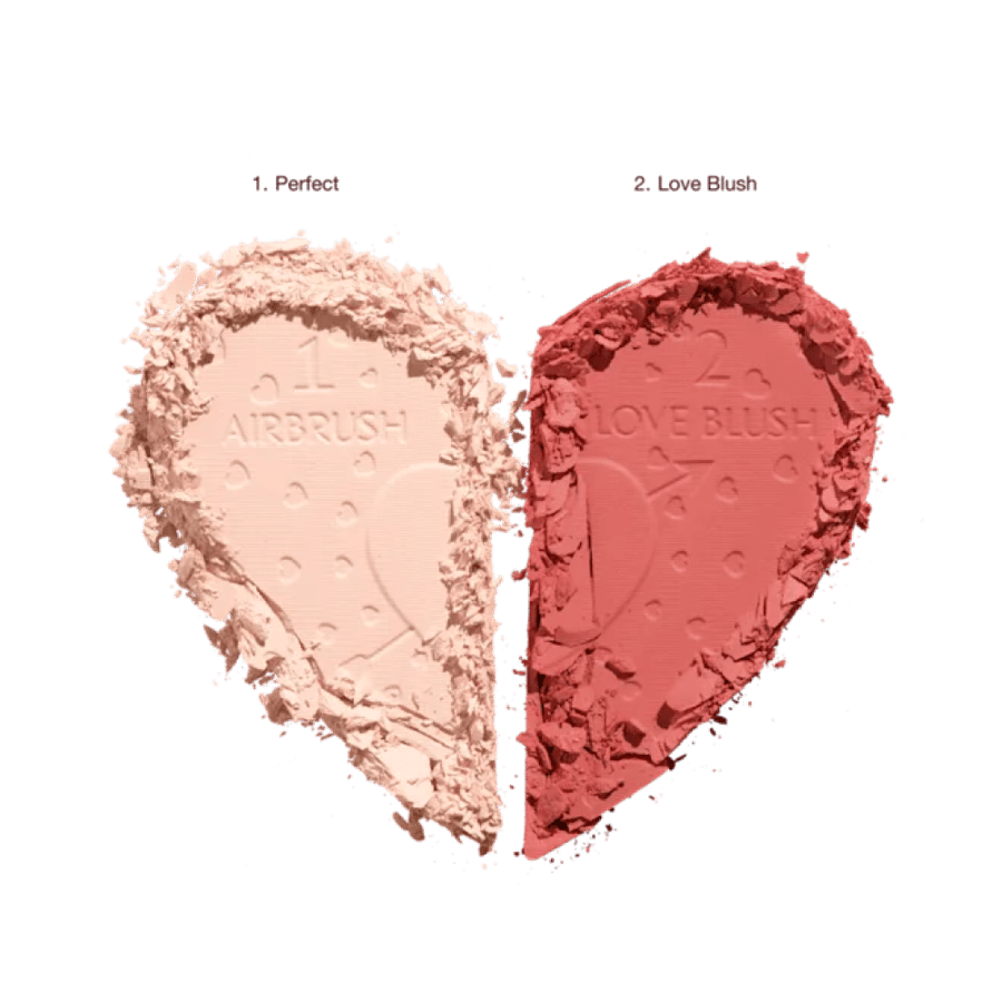 Charlotte Tilbury Pillow Talk Beauty Soulmates Airbrush Flawless Finish Brightening and Blush Powder Palette