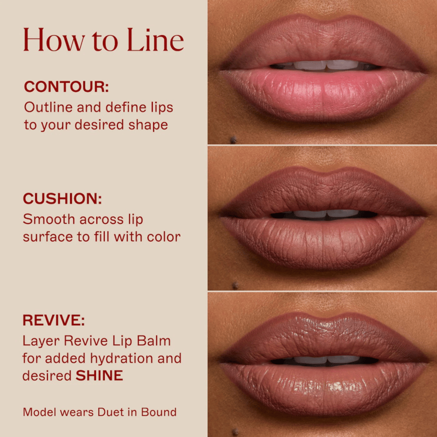 MAED Duet Two-Sided Satin + Matte Long Wear Lip Liner Pencil