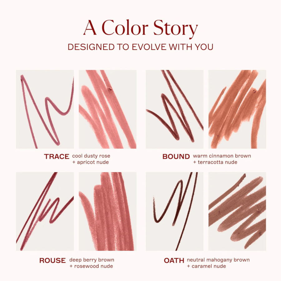 MAED Duet Two-Sided Satin + Matte Long Wear Lip Liner Pencil