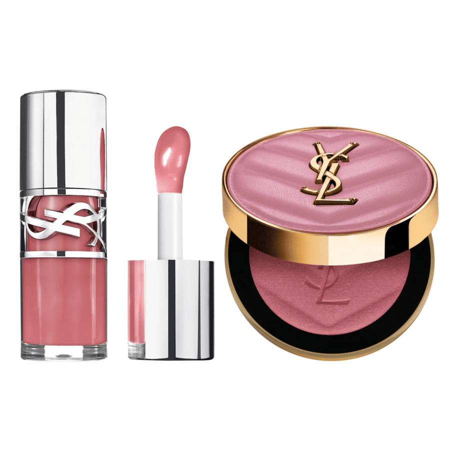 Yves Saint Laurent YSL Iconic Pink Lip Gloss & Blush Gift Set