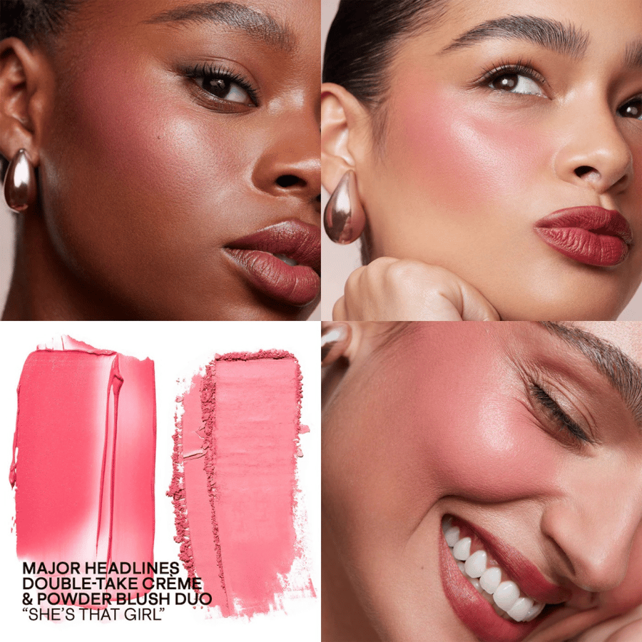 PATRICK TA Mini Major Headlines Double-Take Crème & Powder Blush Duo