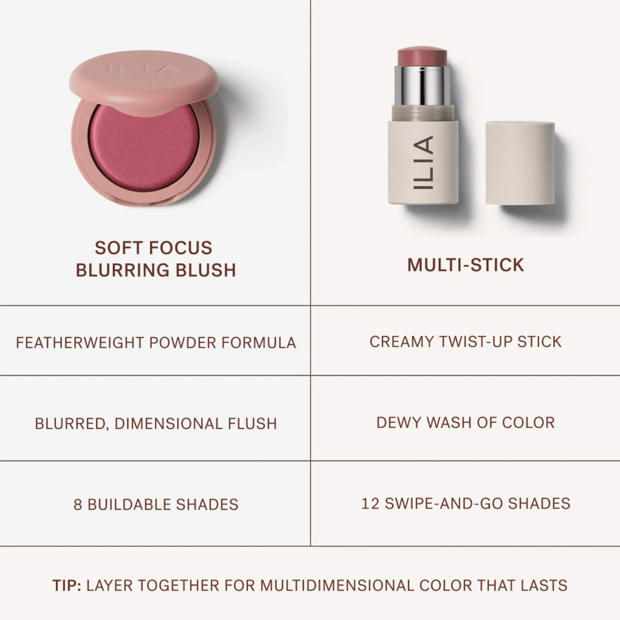 ILIA  Soft Focus Blurring Blush - Talc-Free Powder Blush