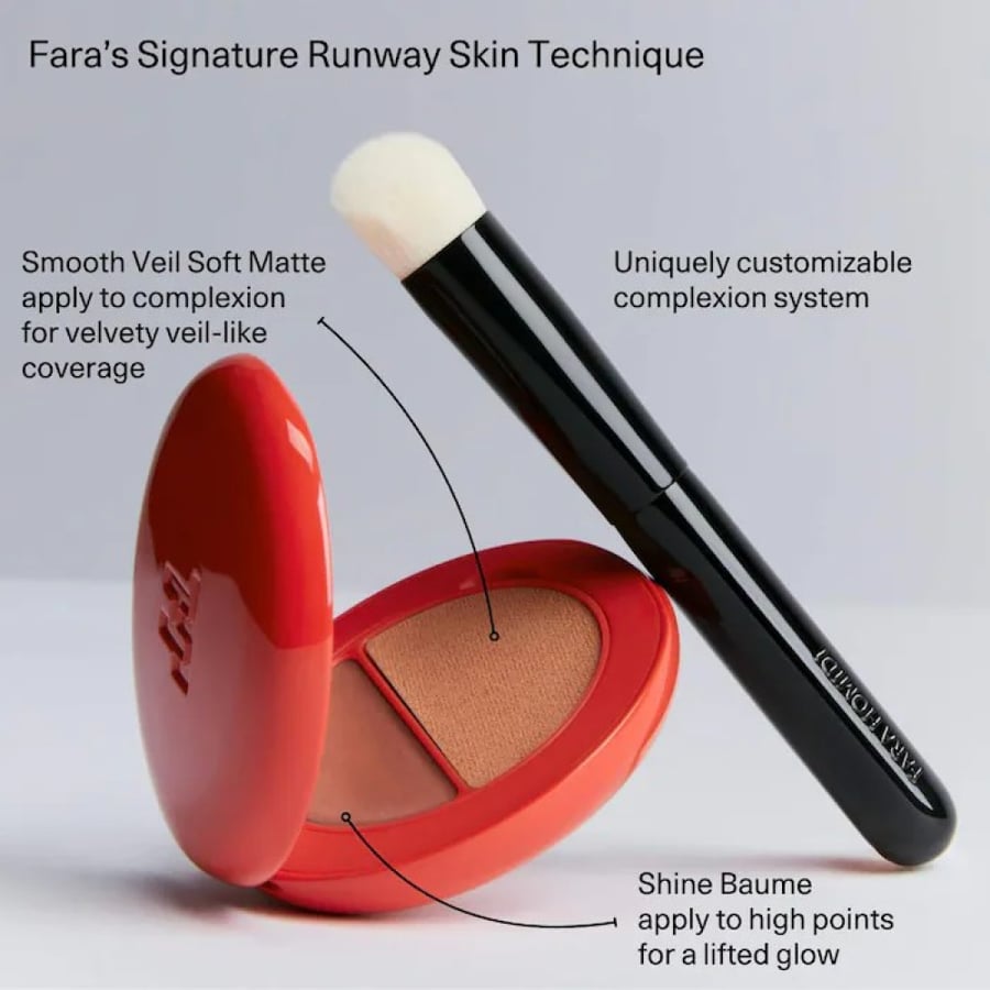 Fara Homidi  Essential Face Compact Refillable Concealer and Foundation