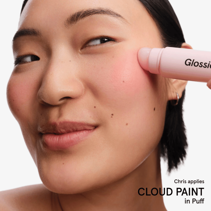 Glossier Cloud Paint Dual-Ended Cheek Blush Brush