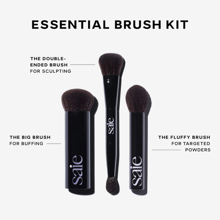 Saie  Brush Essentials Makeup Brush Gift Set with Travel Case