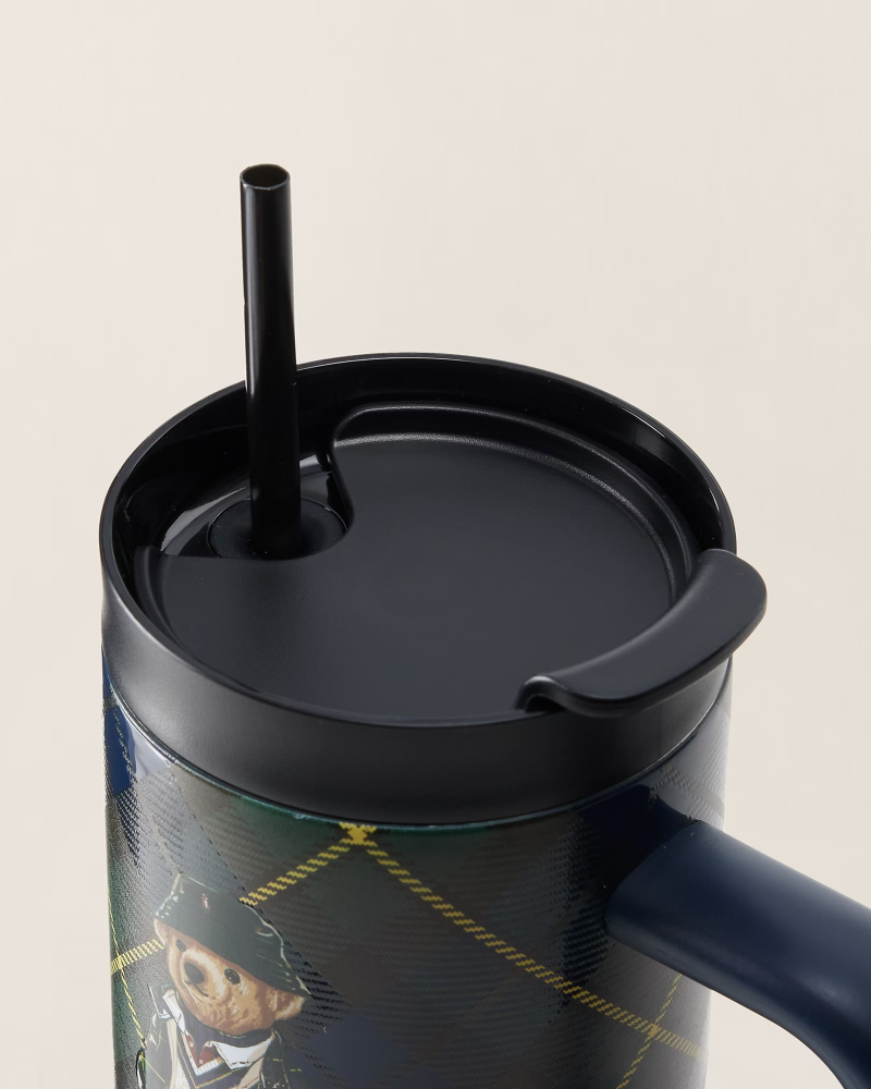 Ralph's Coffee Highmoore Polo Bear Water Bottle & Straw