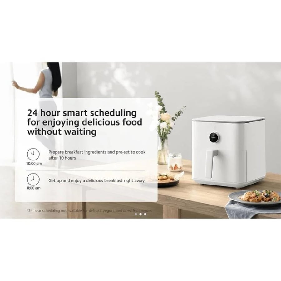 Xiaomi smart air fryer 6.5 liter capacity 1800 watt power BHR8098EN - Black