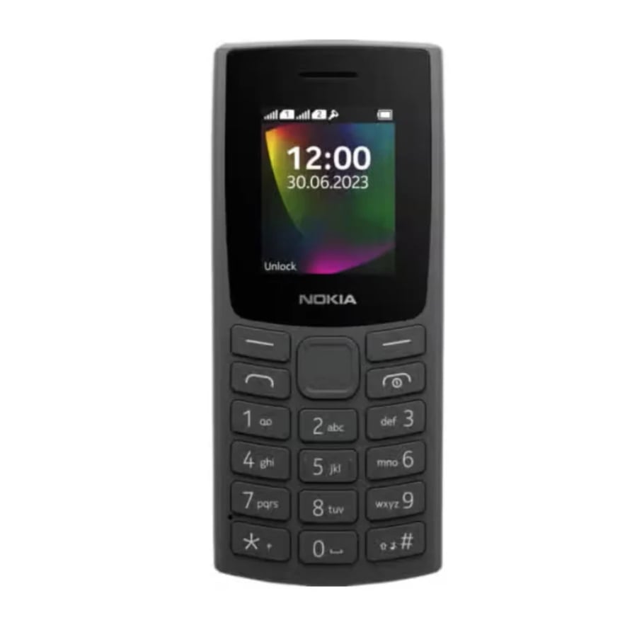 جوال نوكيا 106 شريحتين HMD - أسود