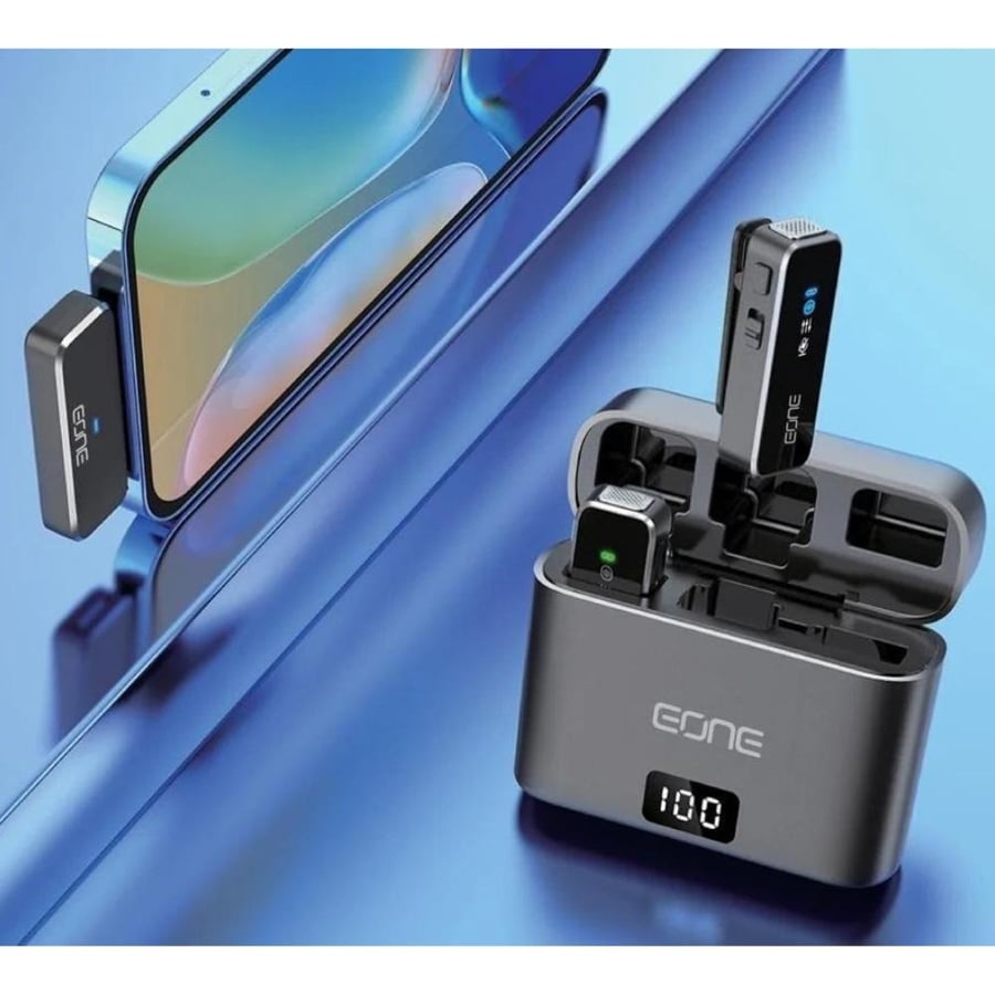 اي ون ميكرفون لأسلكي إحترافي للأيفون - EONE Mic Pro Lightning