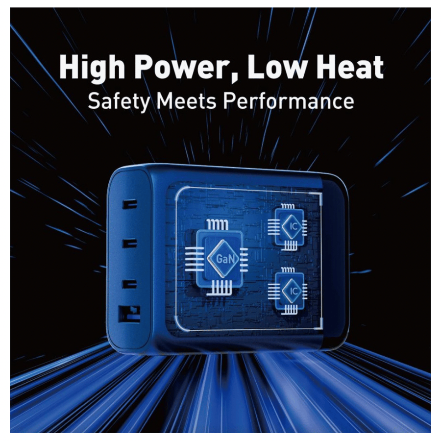 Jooda Voltix charging platform with 65-watt power, three Type-C ports, and one USB port