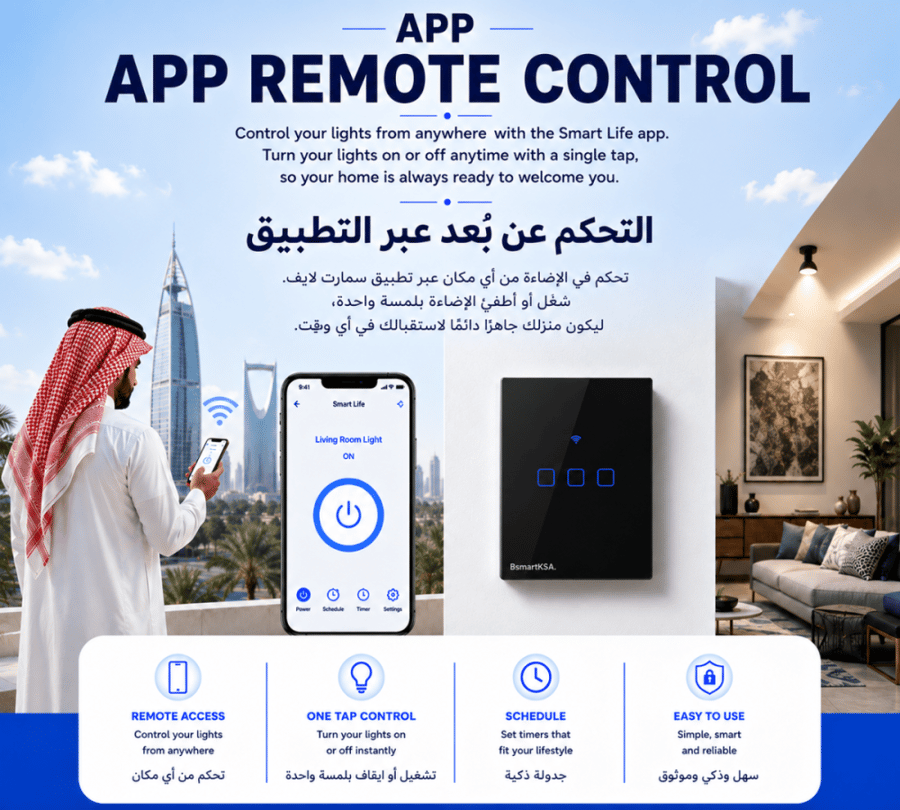 Smart ZigBee Light Switch (1-Gang, White)