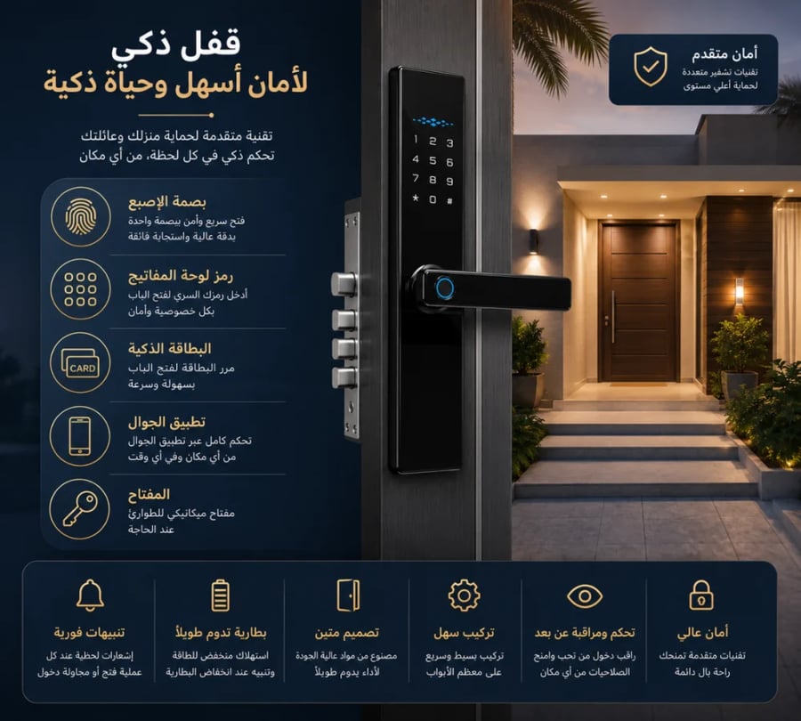 Smart Fingerprint Door Lock – Model H1