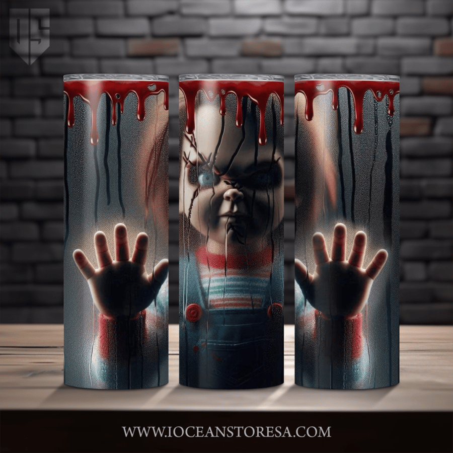 ‏Tumbler / ترافل مق سعة 20 أونصة -  تمبلر - شخصيات مرعبة - horror movie characters - Chucky - تشاكي