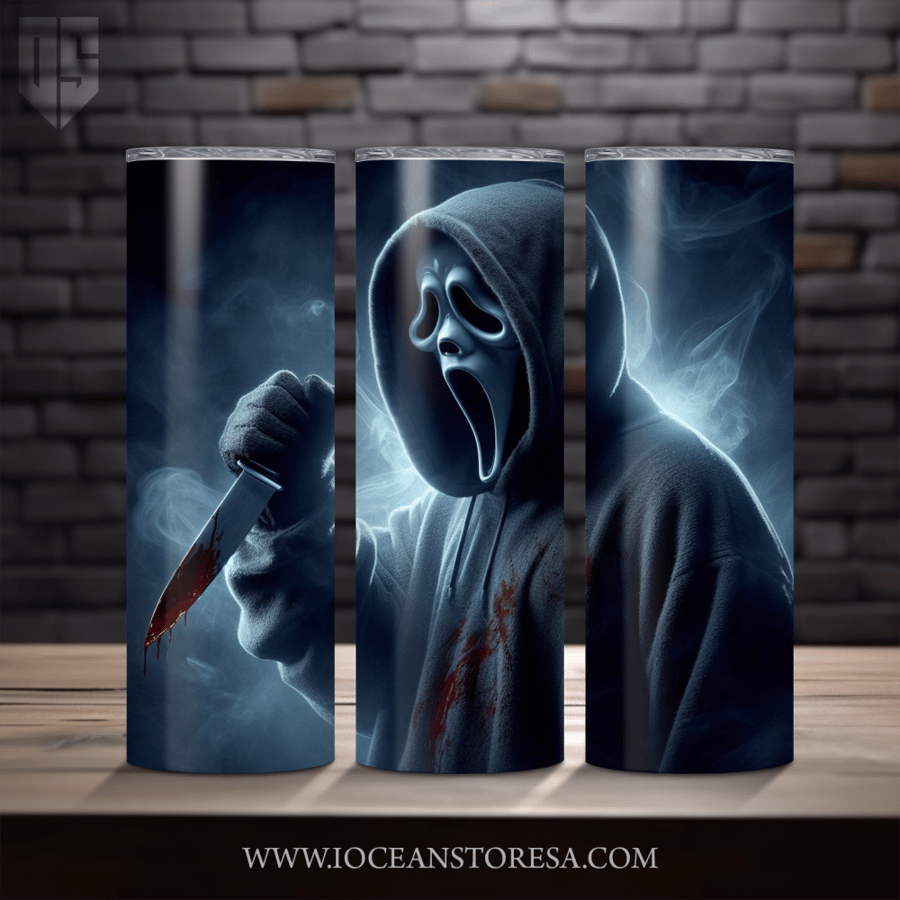 ‏Tumbler / ترافل مق سعة 20 أونصة -  تمبلر - شخصيات مرعبة - horror movie characters - Ghostface